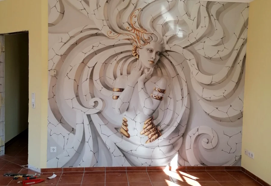 Tapezierarbeiten Akzentwand